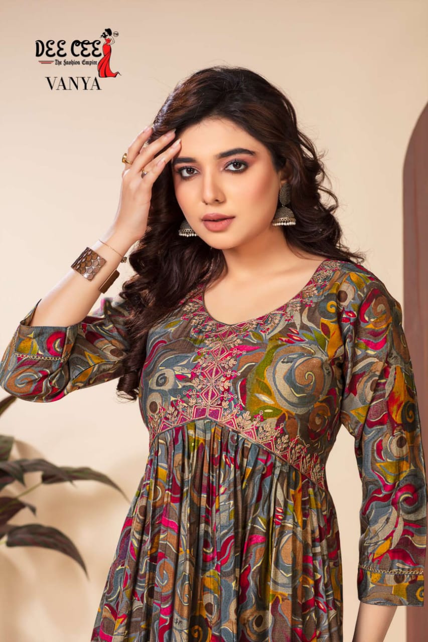 Vanya By Dee Cee Printed Kurtis Wholesale Market In Surat with Price